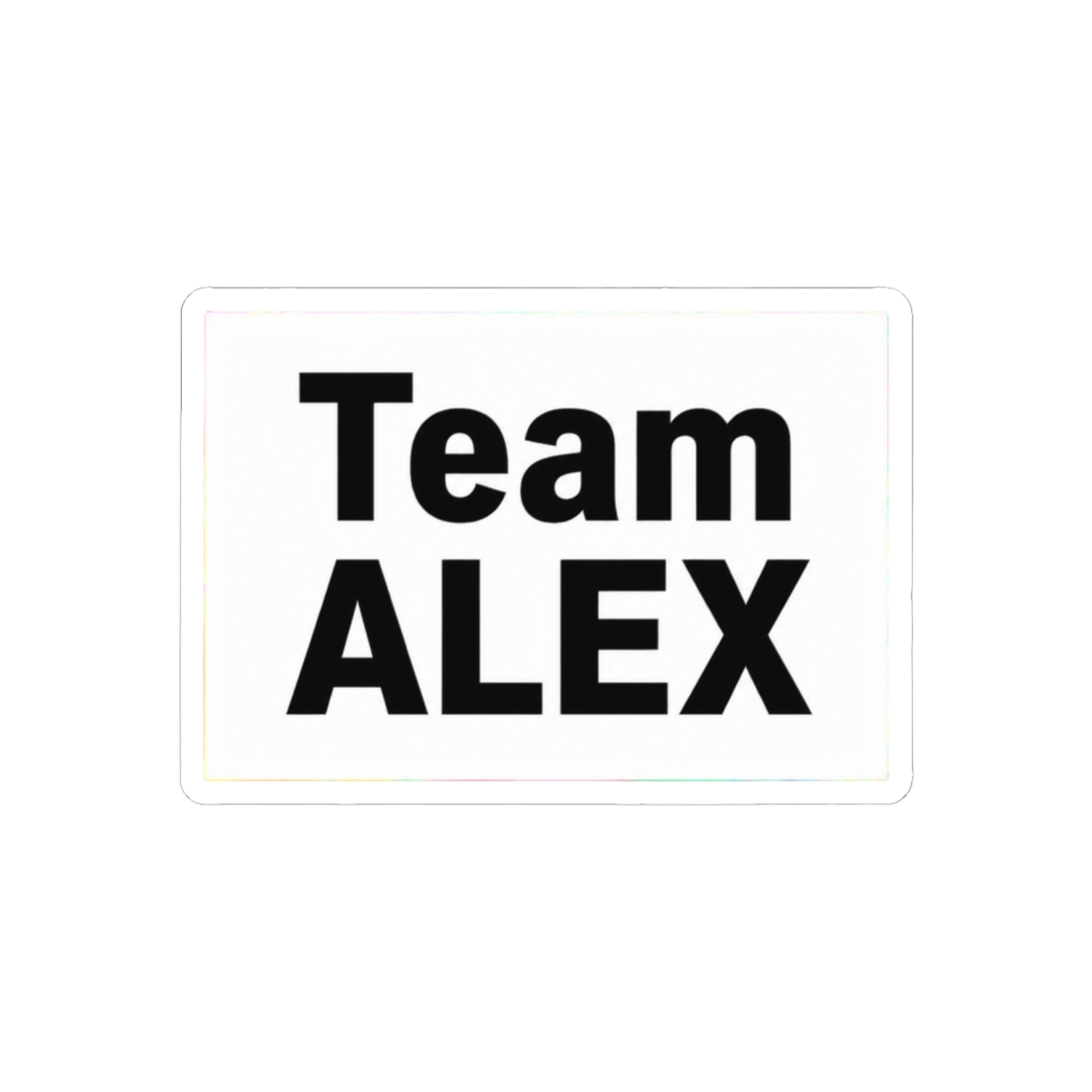 Team Alex Bold Supporter Sticker | Vibrant Vinyl Decal Fan Gear